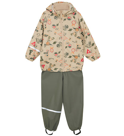 CeLaVi Regntøj m. Seler - AOP - Mulled Basil