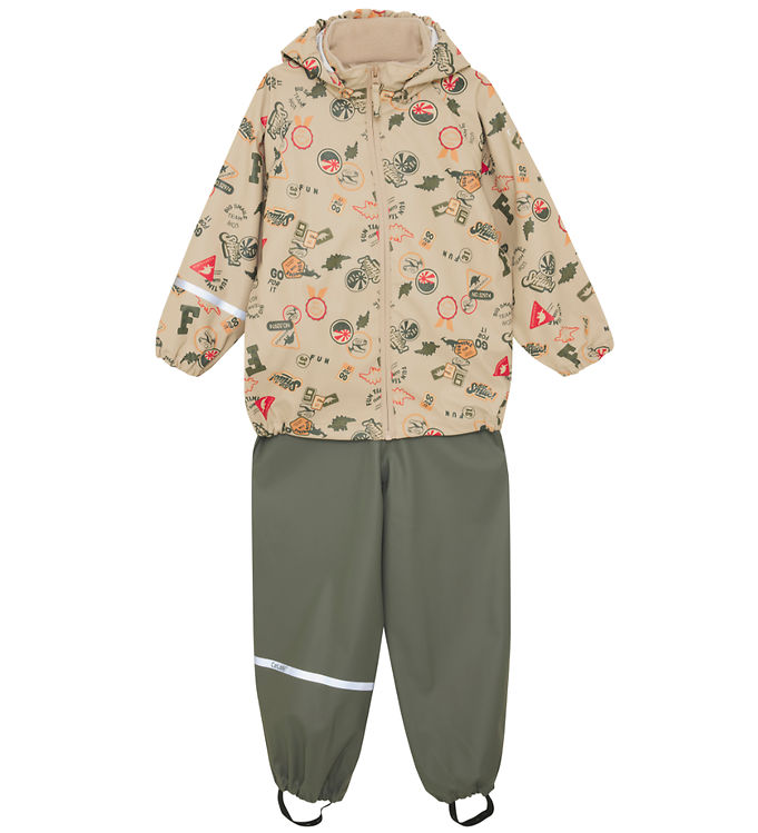 CeLaVi Regntøj m. Seler - AOP - Mulled Basil