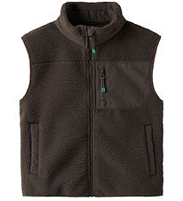 Name It Vest - Fleece - NkmMiller - Chocolate Brown