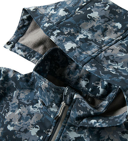 Name It Softshelljakke m. Fleece - NkmAlfa08 - Flint Stone