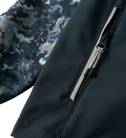 Name It Softshelljakke m. Fleece - NkmAlfa08 - Flint Stone