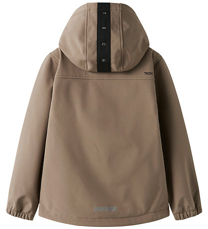 Name It Softshelljakke m. Fleece - NkmAlfa08 - Fossil