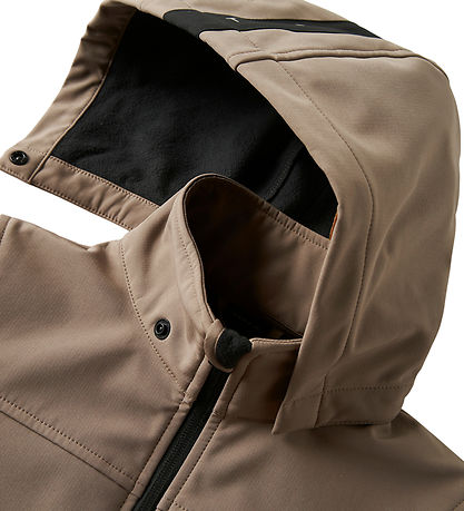 Name It Softshelljakke m. Fleece - NkmAlfa08 - Fossil