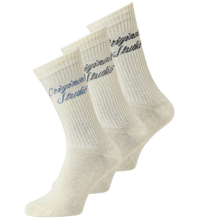 Jack & Jones Strømper - JacNorrebro - 3-pak - Antique White