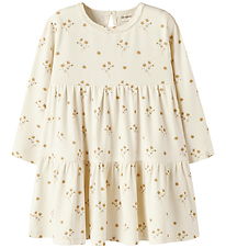 Lil Atelier Kjole - NmfLayo - Coconut Milk/FLOWER YELLOW