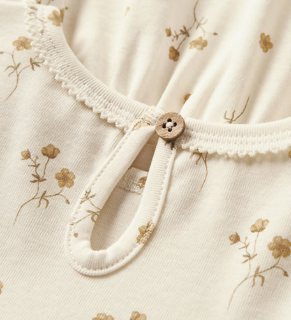 Lil Atelier Kjole - NmfLayo - Coconut Milk/FLOWER YELLOW