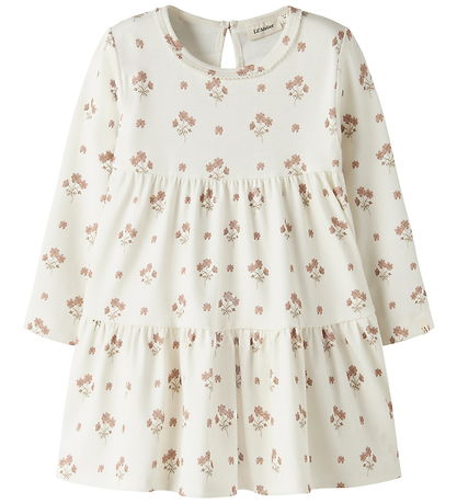 Lil Atelier Kjole - NmfLayo - Coconut Milk/FLOWER PINK