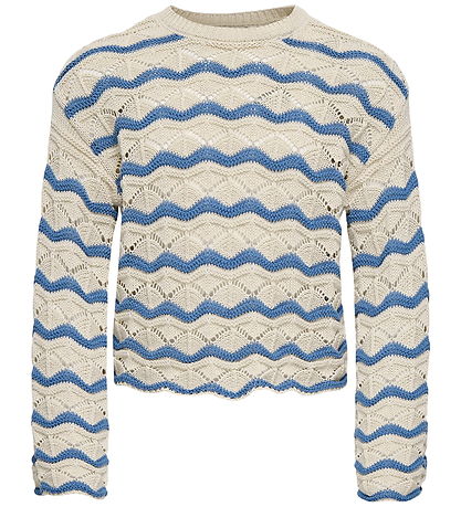 Kids Only Bluse - Strik - KogDonna - Birch/Riveira