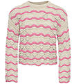 Kids Only Bluse - Strik - KogDonna - Birch/Cashmere Rose