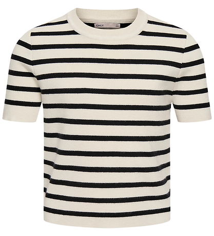 Kids Only T-shirt - Strik - KogFie - Cloud Dancer/Black