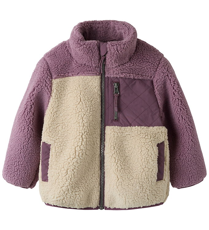 Name It Teddyjakke Peyote Colorblocking - Str. 2y 92cm