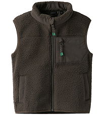 Name It Vest - Fleece - NmmMiller - Chocolate Brown