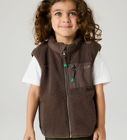 Name It Vest - Fleece - NmmMiller - Chocolate Brown