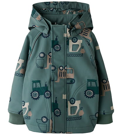 Name It Softshelljakke m. Fleece - NmmAlfa08 - Balsam Green/MACH