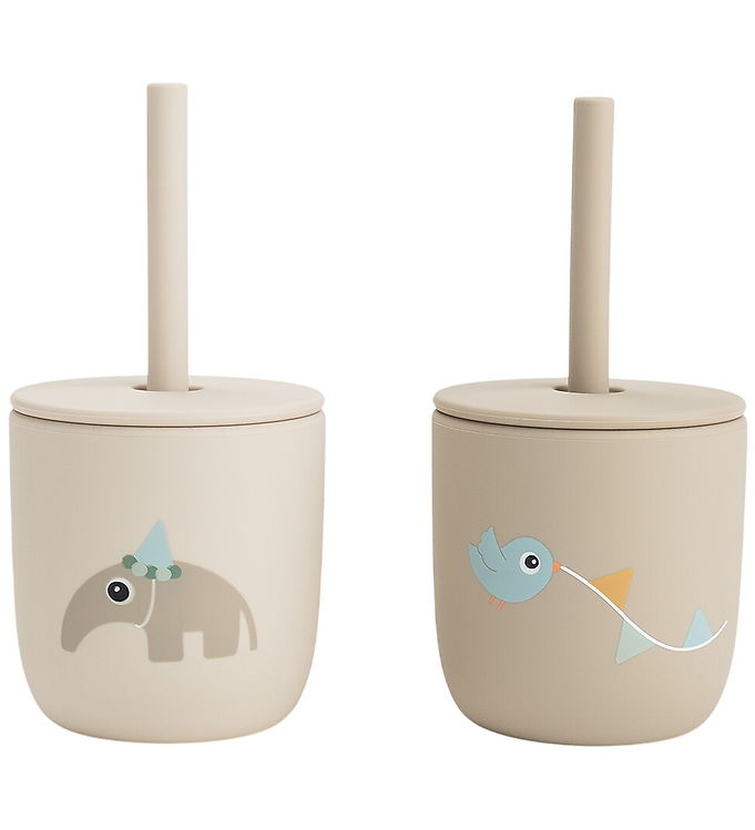 Done by Deer Kop m. Sugerør - 2-pak - Celebration - Sand