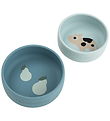 Done by Deer Bowl - 2-Pack - Silicone - Dotti - Blue