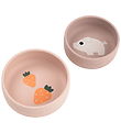 Done by Deer Bowls - 2-Pack - Silicone - Pigee - Powder
