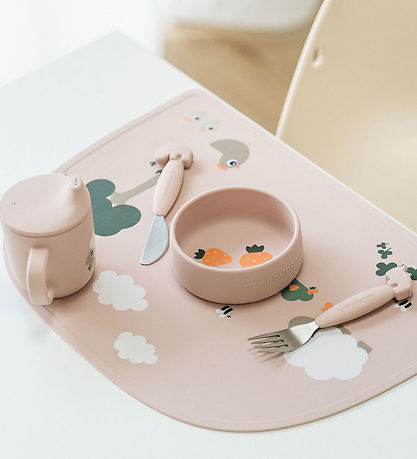 Done by Deer Skål - 2-pak - Silikone - Pigee - Pudder