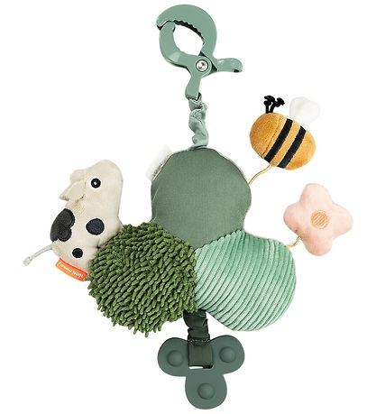 Done by Deer Aktivitetslegetøj - Spejl m. Clip - Tiny Farm - Grø