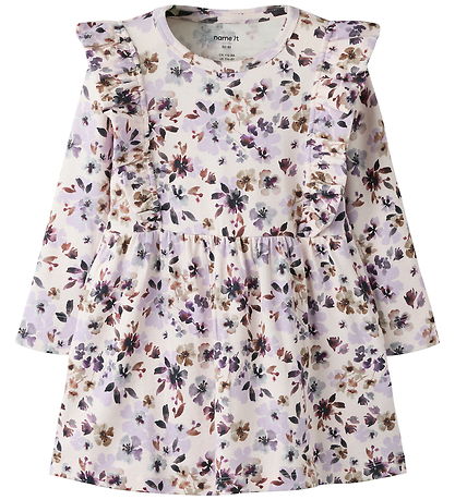 Name It Kjole - Noos - NmfKayla - Calcite/Grape Compote