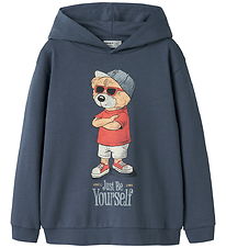 Name It Hættetrøje - NkmDobs - Vintage Indigo