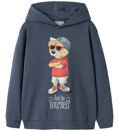 Name It Hættetrøje - NkmDobs - Vintage Indigo