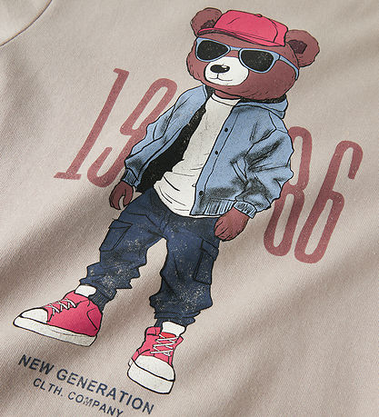 Name It Hættetrøje - NkmDobs - Chateau Gray