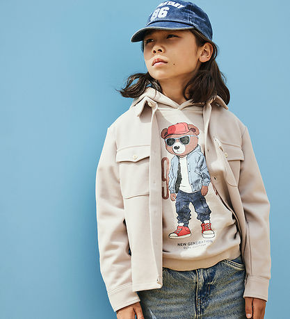 Name It Hættetrøje - NkmDobs - Chateau Gray