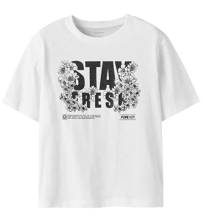 Name It T-Shirt - Box - NkfDitteslia - Bright White