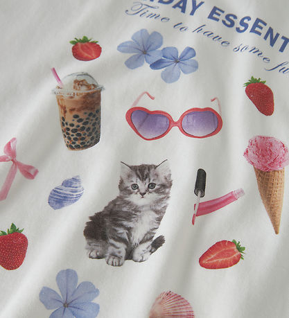 Name It T-Shirt - NkfVotea - Cloud Dancer/Holiday Essentials