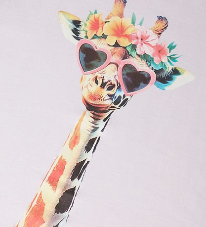 Name It T-Shirt - NkfVotea - Lavender Fog/Giraffe Sunglasses