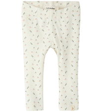 Lil' Atelier Legging - NmfGago - Coconut Milk/Small Flower