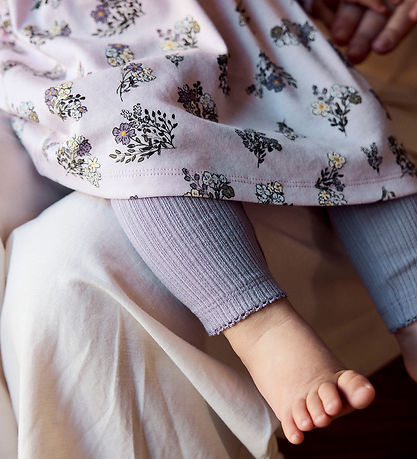 Name It Legging - Rib - NbfDemi - Lavender Gray