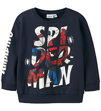 Name It Sweatshirt - NmmFloyd - Spider Man - Navy Blazer