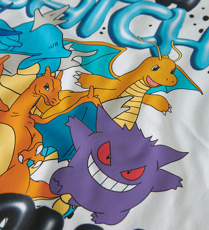 Name It T-shirt - Noos - NkmMajo - Pokemon - Bright White