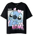 Name It T-shirt - Noos - NkfFora - Stitch - Black