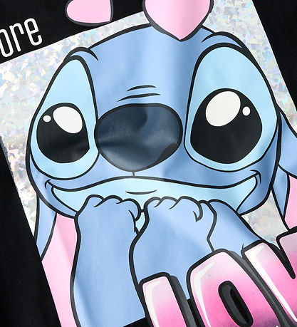 Name It T-shirt - Noos - NkfFora - Stitch - Black