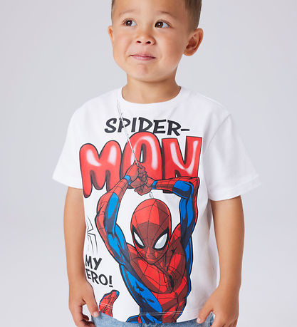 Name It T-shirt - Noos - NmmMarvin - Spider Man - Bright White