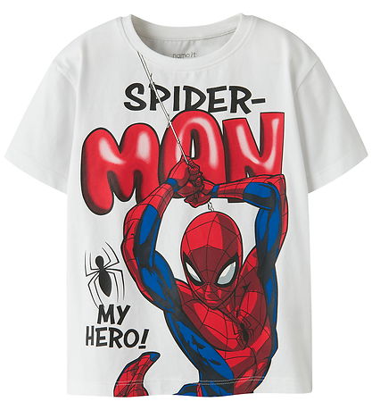 Name It T-shirt - Noos - NmmMarvin - Spider Man - Bright White