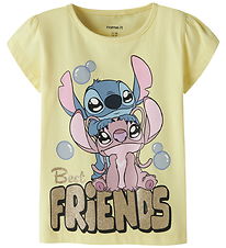 Name It T-shirt - Noos - NmfFuba - Stitch - Lemonade