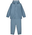 Color Kids Rainwear w. Suspenders - PU - Windward Blue
