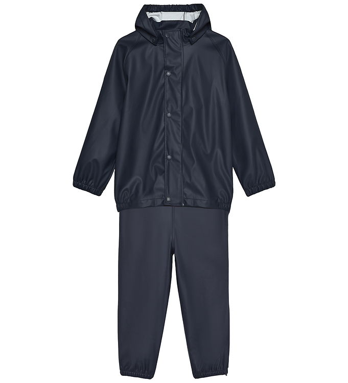 Color Kids Regntøj m. Seler - PU - Ebony