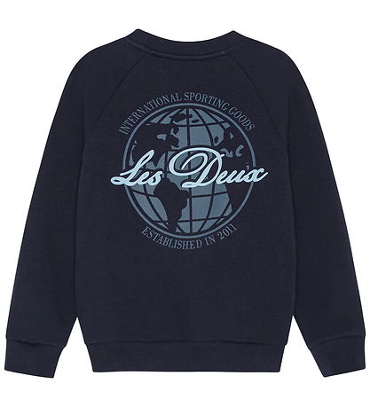 Les Deux Sweatshirt - Globe - Dark Navy