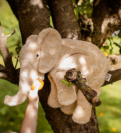 Senger Naturwelt Bamse - Elefant - Stor - Linen