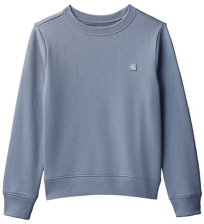 Calvin Klein Sweatshirt - Mono Mini Badge - Blå