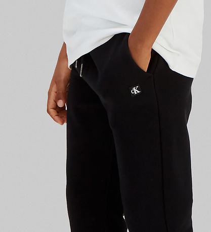 Calvin Klein Sweatpants - Mono Mini Badge - Sort