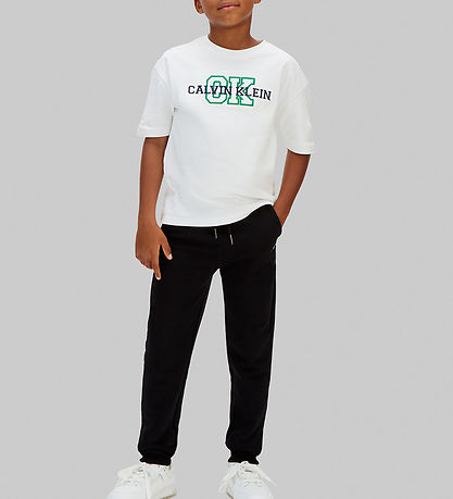 Calvin Klein Sweatpants - Mono Mini Badge - Sort