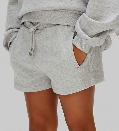 Calvin Klein Shorts - French Terry - Grey Heather Multi