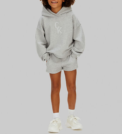 Calvin Klein Shorts - French Terry - Grey Heather Multi