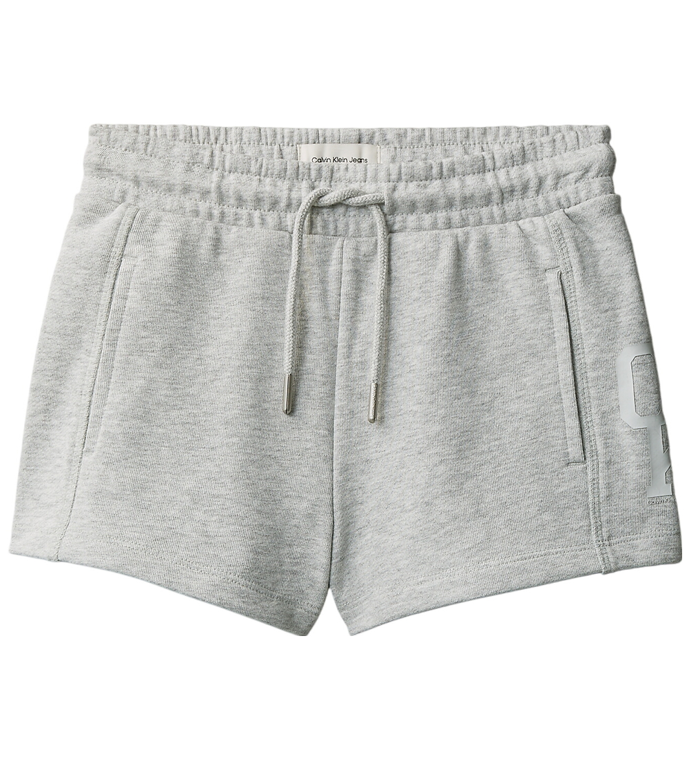 Calvin Klein Sweatshorts - Grau Meliert - Calvin Klein - 14 Jahre (164) - Shorts